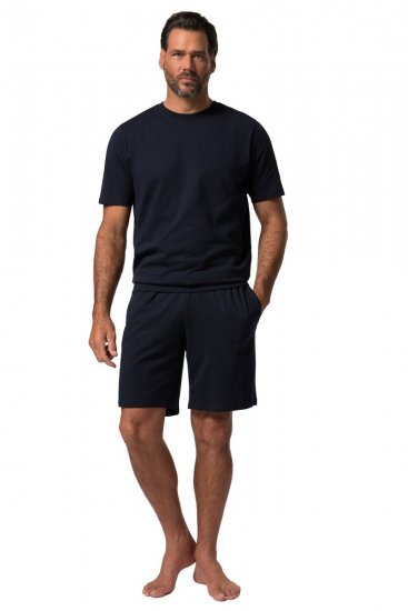 JP1880 829513 Pyjama lyhyt malli bellyfit Tummansininen - Alusvaatteet & uimavaatteet - Miesten Isot alusvaatteet 