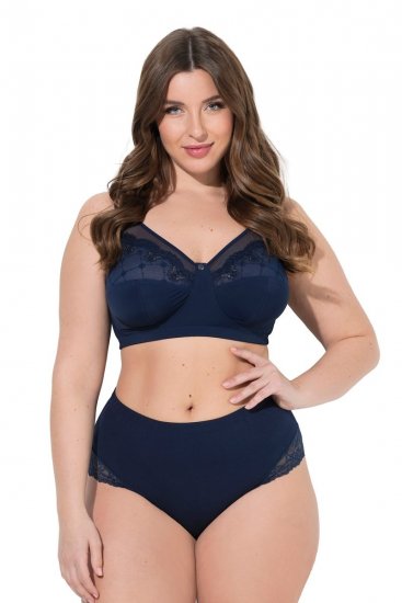 Ulla Popken 830094 Alushousut pitsillä 2 kpl Tummansininen - Alushousut - 