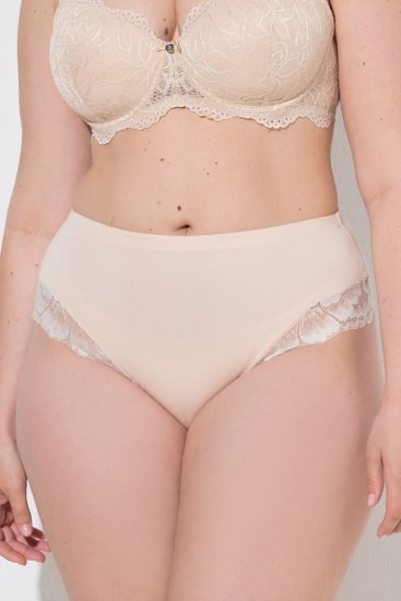 Ulla Popken 830094 Alushousut pitsillä 2 kpl Beige - Alushousut - 