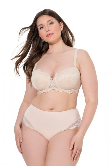 Ulla Popken 830094 Alushousut pitsillä 2 kpl Beige - Alushousut - 