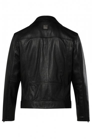 JP1880 830586 Biker-takki lampaannapasta Musta - Takit - Miesten Takit, isot koot – 2XL – 12XL