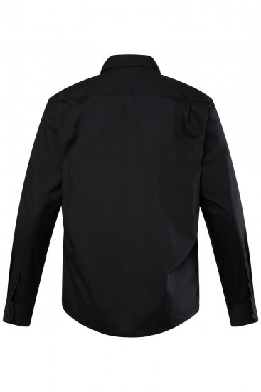 Men+ 753 Pitkähihainen Business-paita klassisella kauluksella Musta - Kauluspaidat - Miesten isot kauluspaidat 2XL – 8XL