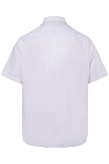 Men+ 756 Lyhythihainen Business-paita klassisella kauluksella Valkoinen - Kauluspaidat - Miesten isot kauluspaidat 2XL – 8XL