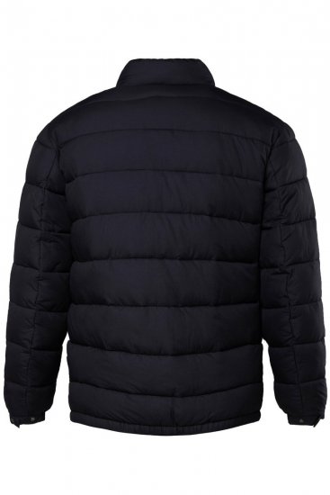Men+ 494 Tikattu takki pystykauluksella Tummansininen - Takit - Miesten Takit, isot koot – 2XL – 12XL