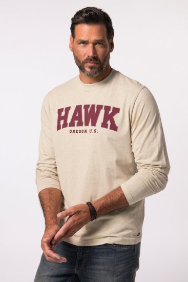 JP1880 T-Shirt Long Sleeve Hawk Off-White TALL - MIESTEN VAATTEET MT-6XLT - Pitkien miesten vaatteet