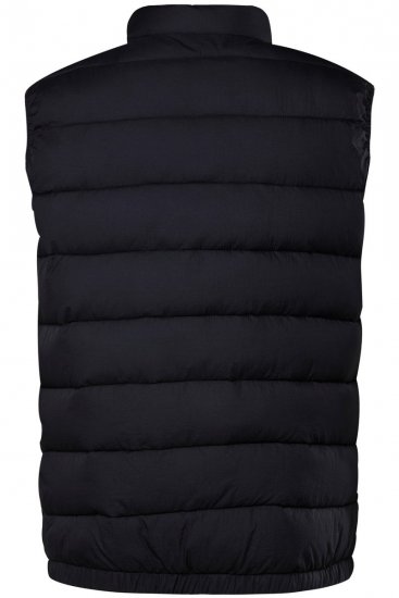 Men+ 578 Tikattu liivi pystykauluksella Tummansininen - Takit - Miesten Takit, isot koot – 2XL – 12XL