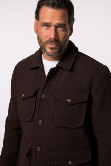 JP1880 Field Jacket Dark Brown - Takit - Miesten Takit, isot koot – 2XL – 12XL