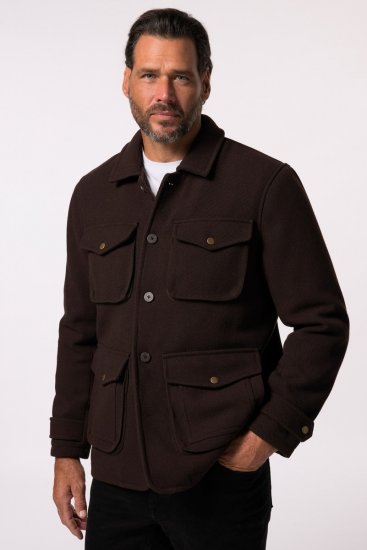 JP1880 Field Jacket Dark Brown - Takit - Miesten Takit, isot koot – 2XL – 12XL