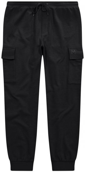 Men+ 113 Collegehousut cargotaskuilla Musta - Collegehousut ja collegeshortsit - Miesten Isot collegehousut ja collegeshortsit