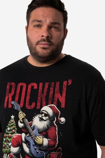 Men+ 180 T-paita Rockin' Musta - T-paidat - Isot T-paidat 2XL – 14XL