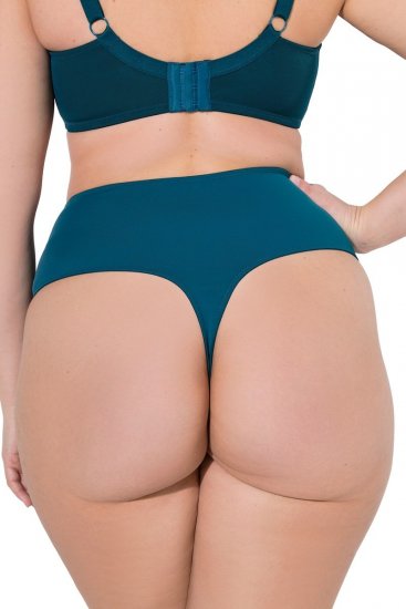 Ulla Popken 832864 String-alushousut pitsillä Petrooli - Alushousut - 