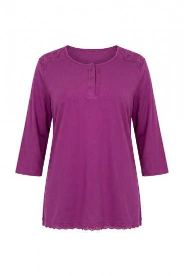 Ulla Popken 833660 Pyjama Violetti - Pyjama/Loungewear - 