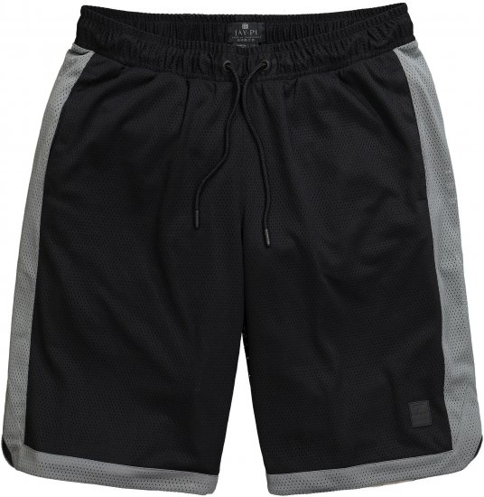 JP1880 Jay-Pi Bermuda QuickDry Mesh Fitness Shorts Black - Urheiluvaatteet & ulkoilu - Miesten urheiluvaatteet isot koot