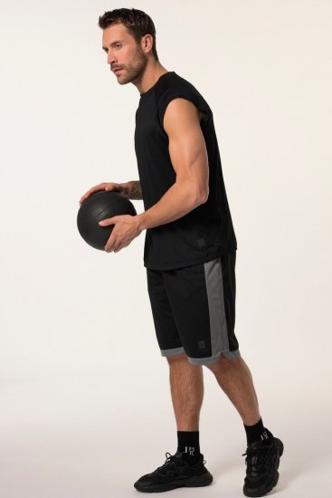 JP1880 Jay-Pi Bermuda QuickDry Mesh Fitness Shorts Black - Urheiluvaatteet & ulkoilu - Miesten urheiluvaatteet isot koot