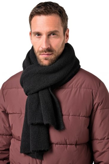 JP1880 834031 Neulottu huivi Musta - Huivit - 