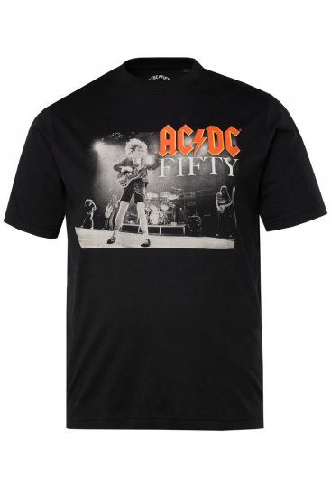 JP1880 AC/DC 50th Anniversary Band Photo T-Shirt Black - T-paidat - Isot T-paidat 2XL – 14XL