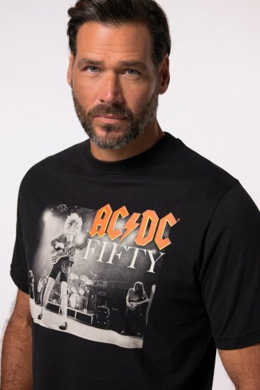 JP1880 AC/DC 50th Anniversary Band Photo T-Shirt Black - T-paidat - Isot T-paidat 2XL – 14XL