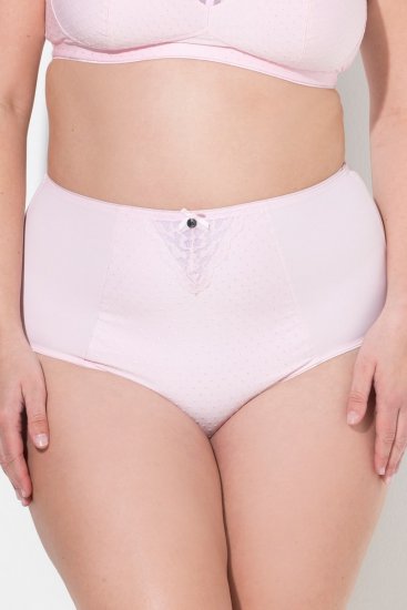 Ulla Popken 834307 Muotoilevat alushousut pitsillä Roosa - Muotoilevat alusasut - 