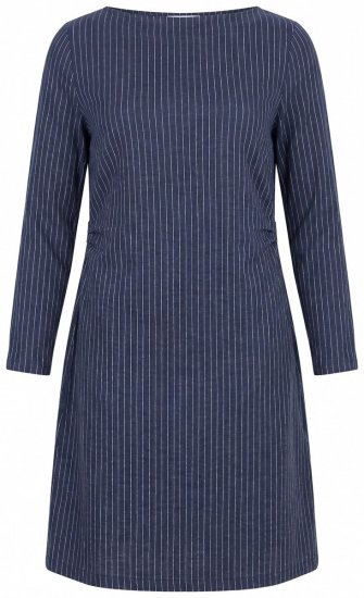 Ulla Popken 834371 Raidallinen collegemekko Tummansininen - Collegemekot - 