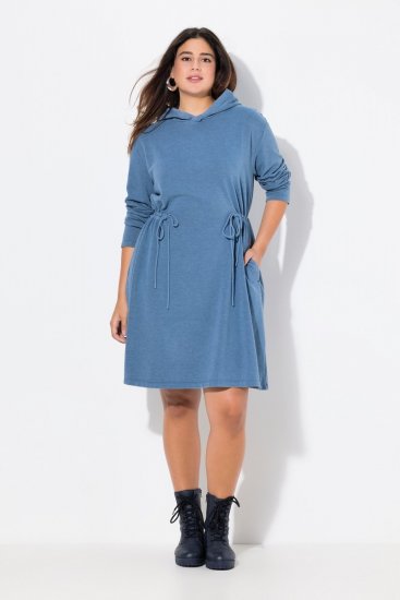 Ulla Popken 834536 Collegemekko hupulla Denimsininen - Collegemekot - 
