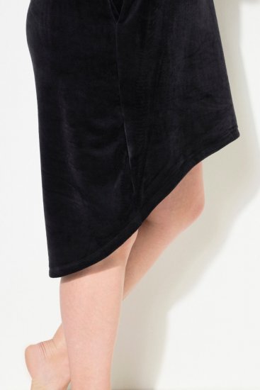 Ulla Popken 834550 Pitkähihainen mekko hupulla Musta - Collegemekot - 