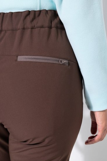Ulla Popken 834662 Fleecevuoriset softshell-housut Taupe - Outdoor - 