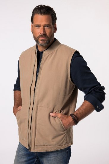 JP1880 834734 Canvas-liivi Tummanbeige - Takit - Miesten Takit, isot koot – 2XL – 12XL