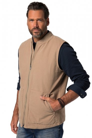 JP1880 834734 Canvas-liivi Tummanbeige - Takit - Miesten Takit, isot koot – 2XL – 12XL