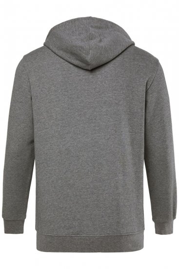 Men+ 851 Vetoketjuhuppari Harmaa melange - Hupparit ja collegepaidat - Miesten hupparit ja collegepaidat isot koot