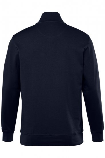 Men+ 856 Half-zip collegepaita Tummansininen - Hupparit ja collegepaidat - Miesten hupparit ja collegepaidat isot koot