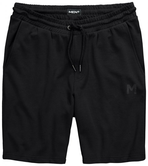 Men+ 858 Collegeshortsit Musta - Collegehousut ja collegeshortsit - Miesten Isot collegehousut ja collegeshortsit
