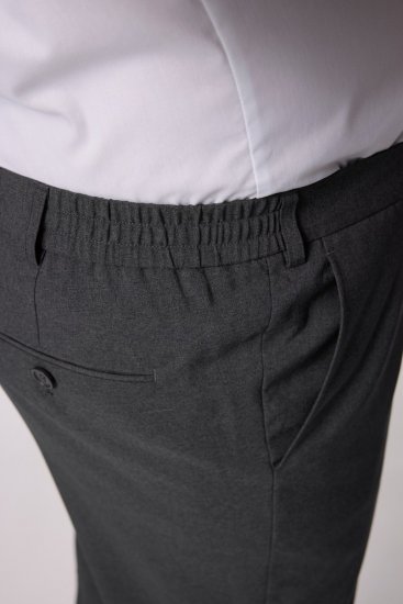 Men+ 066 Porto Puvunhousut bellyfit Harmaa - Puvut ja pikkutakit - Pukuja suurissa mitoissa