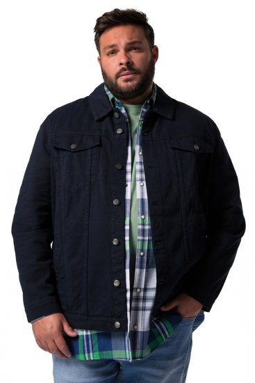 Men+ 446 Farkkutakki rintataskuilla Tummansininen - Takit - Miesten Takit, isot koot – 2XL – 12XL