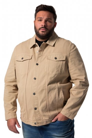 Men+ 446 Farkkutakki rintataskuilla Hiekka - Takit - Miesten Takit, isot koot – 2XL – 12XL