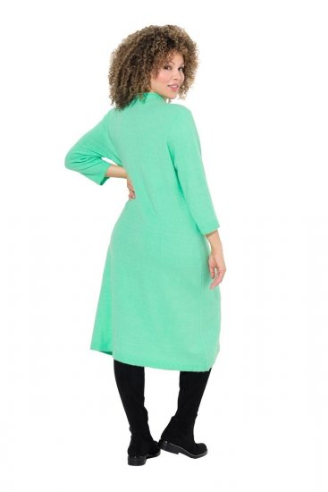 Ulla Popken 835720 A-linjainen neulemekko 3/4-hihoilla Petrooli - Neulemekot - 