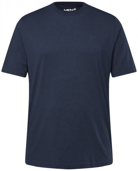Men+ 276 Pyöreäaukkoinen T-paita Tummansininen - T-paidat - Isot T-paidat 2XL – 14XL