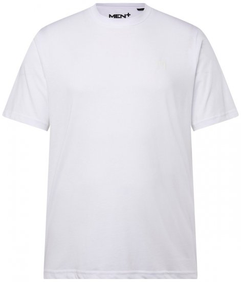 Men+ 276 Pyöreäaukkoinen T-paita Valkoinen - T-paidat - Isot T-paidat 2XL – 14XL
