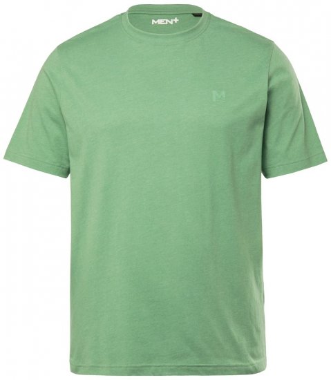 Men+ 276 Pyöreäaukkoinen T-paita Vihreä - T-paidat - Isot T-paidat 2XL – 14XL