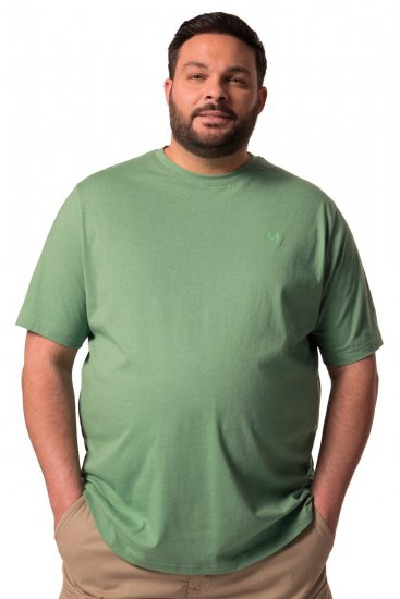 Men+ 276 Pyöreäaukkoinen T-paita Vihreä - T-paidat - Isot T-paidat 2XL – 14XL