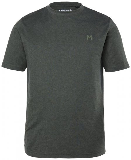 Men+ 276 Pyöreäaukkoinen T-paita Oliivinvihreä - T-paidat - Isot T-paidat 2XL – 14XL