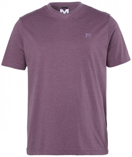 Men+ 279 V-aukkoinen T-paita Luumu - T-paidat - Isot T-paidat 2XL – 14XL