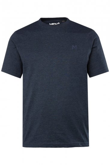 Men+ 285 Pyöreäaukkoinen T-paita Tummansininen 2 kpl - T-paidat - Isot T-paidat 2XL – 14XL