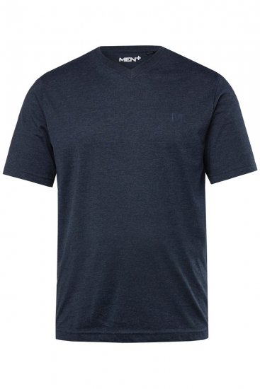 Men+ 299 V-aukkoinen T-paita Tummansininen 2 kpl - T-paidat - Isot T-paidat 2XL – 14XL