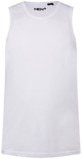 Men+ 303 Hihaton paita Valkoinen - T-paidat - Isot T-paidat 2XL – 14XL