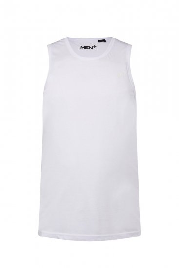 Men+ 305 Hihaton paita Valkoinen 2 kpl - T-paidat - Isot T-paidat 2XL – 14XL