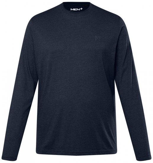 Men+ 307 Pitkähihainen T-paita Tummansininen - T-paidat - Isot T-paidat 2XL – 14XL