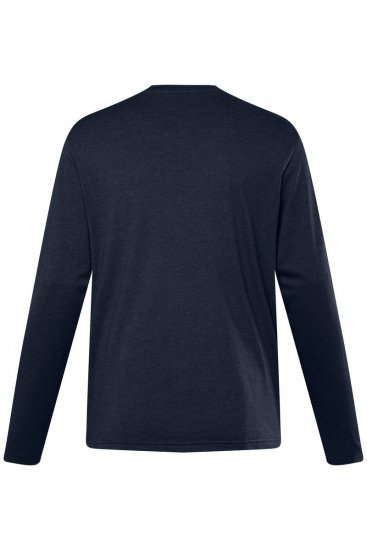 Men+ 307 Pitkähihainen T-paita Tummansininen - T-paidat - Isot T-paidat 2XL – 14XL