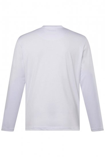 Men+ 307 Pitkähihainen T-paita Valkoinen - T-paidat - Isot T-paidat 2XL – 14XL