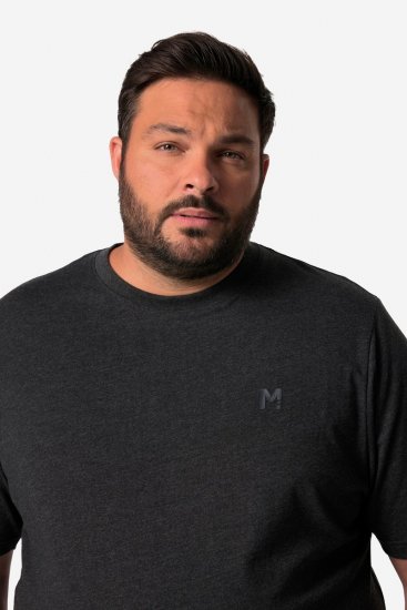 Men+ 308 T-paita bellyfit Musta - T-paidat - Isot T-paidat 2XL – 14XL