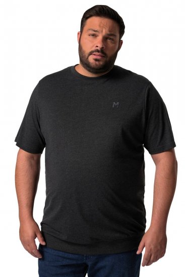 Men+ 308 T-paita bellyfit Musta - T-paidat - Isot T-paidat 2XL – 14XL